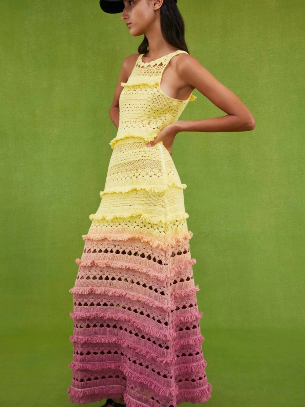 America & Beyond Degrade Cotton Spring Summer Dress